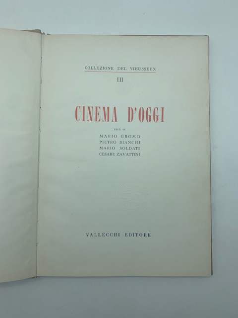 Cinema d'oggi